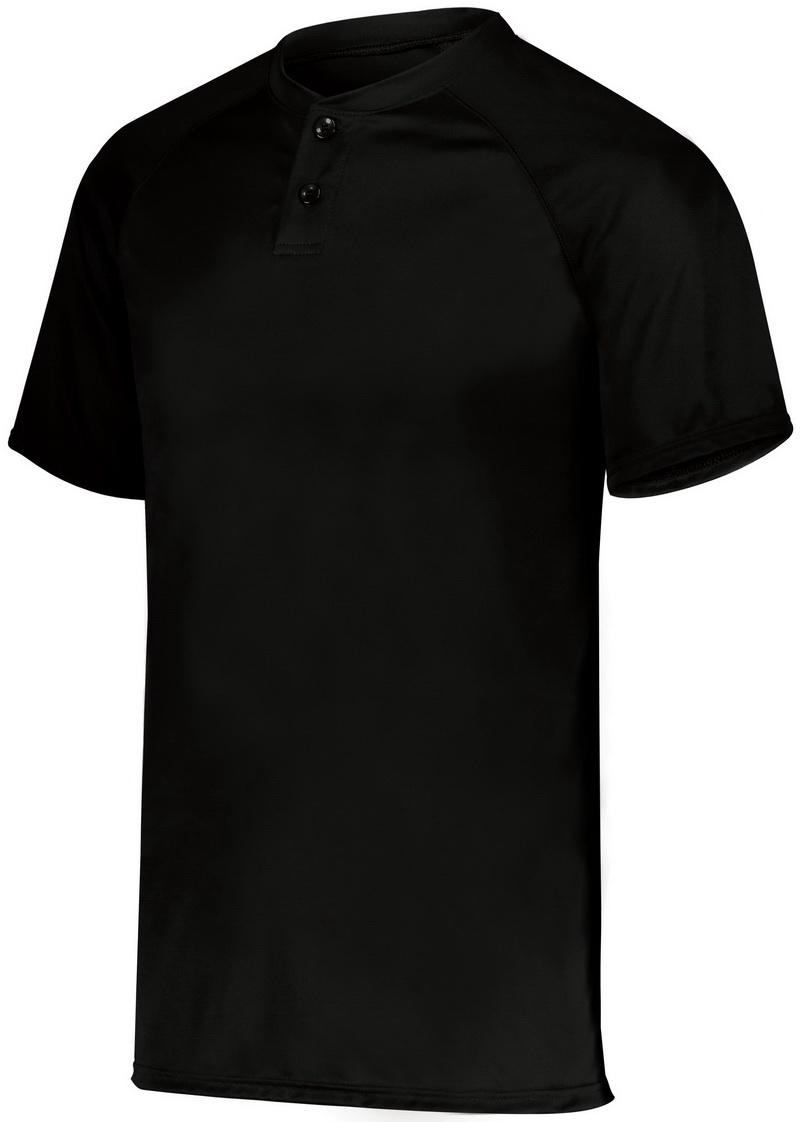 Augusta Sportswear 1686 Youth Pinstripe Full Button Baseball Jersey - White/ Navy L