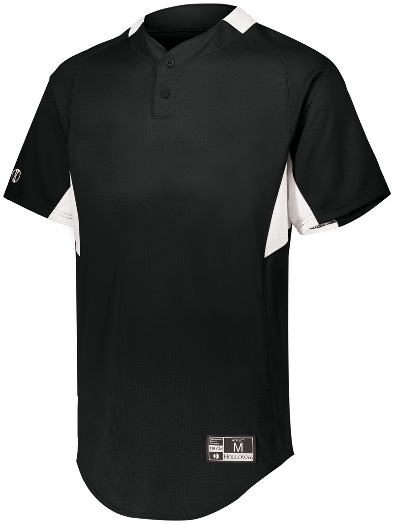 Toptie Men's Baseball Jersey Plain Button Down Shirts Team Sports Uniforms-white Black-2XL