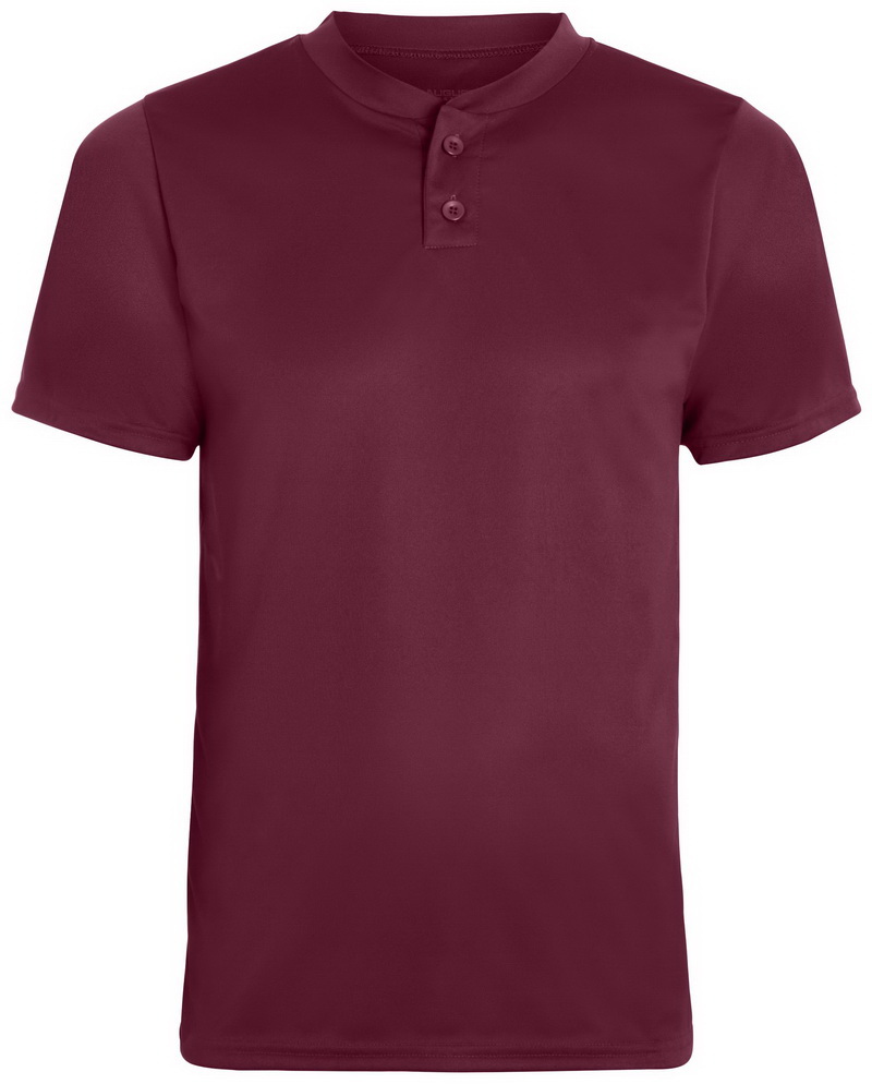 Augusta Sportswear 593 Button-Up Baseball Jersey With Braid Trim