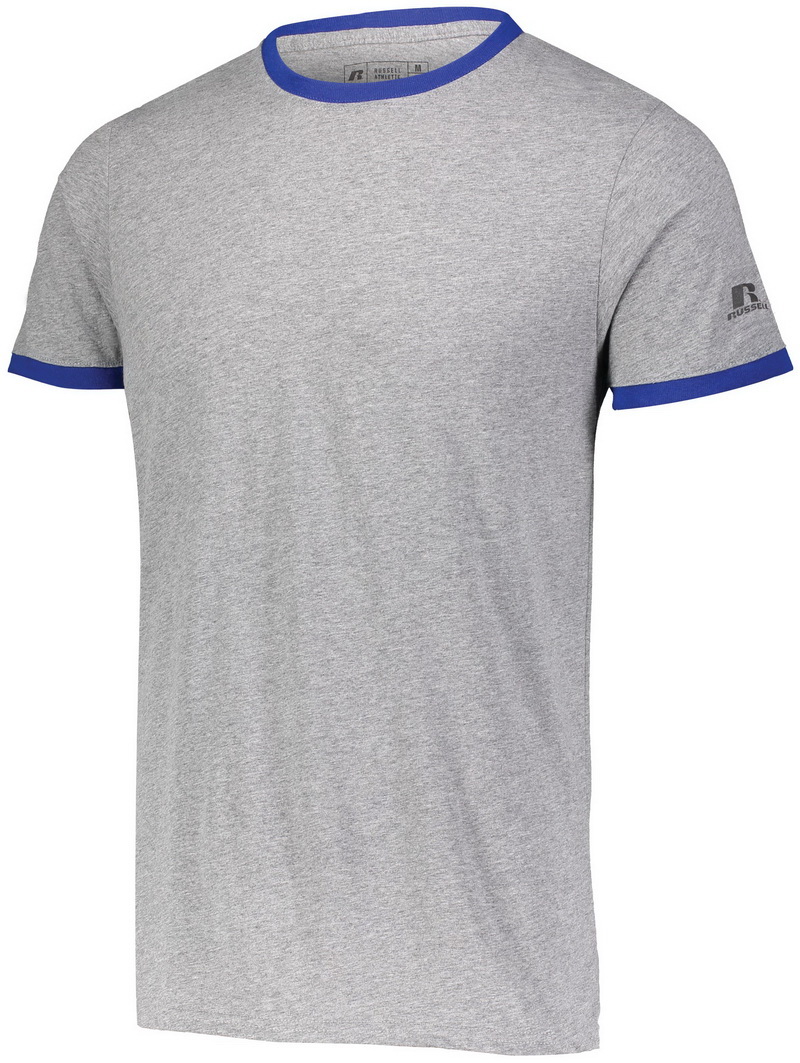 Russell 64RTTM Essential Ringer Tee - Oxford/Royal - S