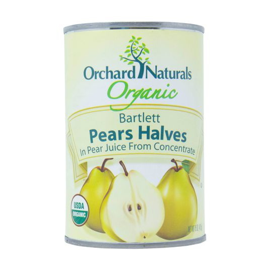 Orchard Naturals进口代理批发 Orchard Naturals 梨，半个，梨汁，有机