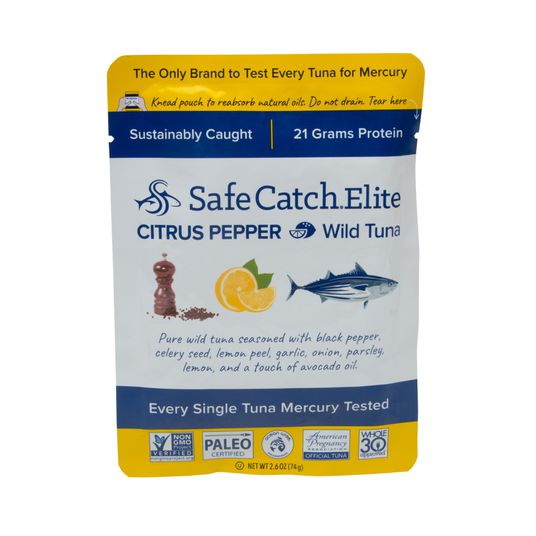 Safe Catch Elite Wild Tuna, Citrus Pepper - 2.6 oz