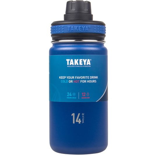 Takeya进口代理批发 Takeya Thermoflask，Actives Kids 带吸管盖，天空