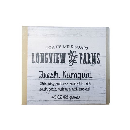 Longview Farms进口代理批发 Longview Farms 羊奶皂，手工制作，新鲜金橘，纯天然