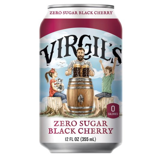 酷牌库|商品详情-Virgil's进口代理批发 维吉尔黑樱桃苏打水，零糖