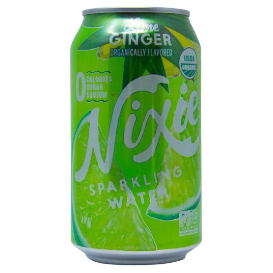 Nixie Sparkling Water进口代理批发 Nixie 苏打水，青柠姜，有机