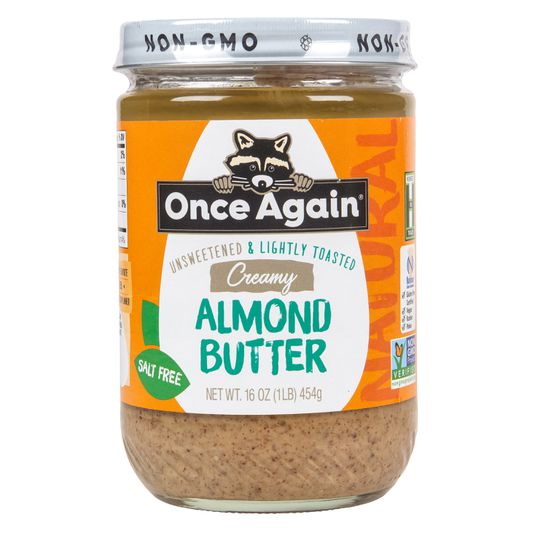 酷牌库|商品详情-Once Again Nut Butter进口代理批发 Once Again Nut Butter, Inc. 杏仁黄油，奶油味，轻度烘烤，无盐