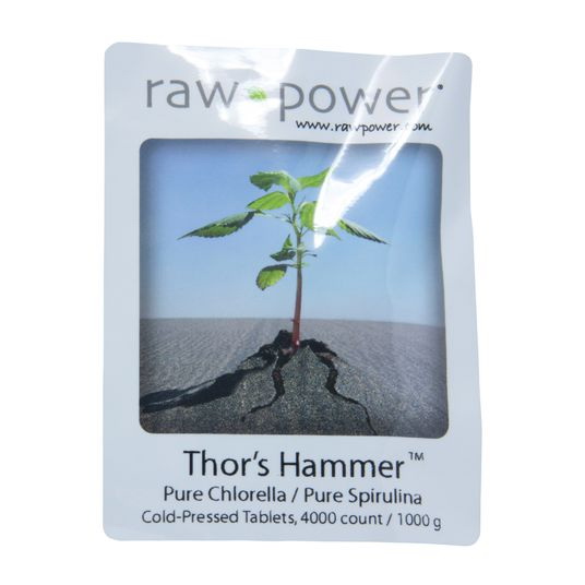 Raw Power进口代理批发 Raw Power 雷神之锤小球藻/螺旋藻片，250 毫克