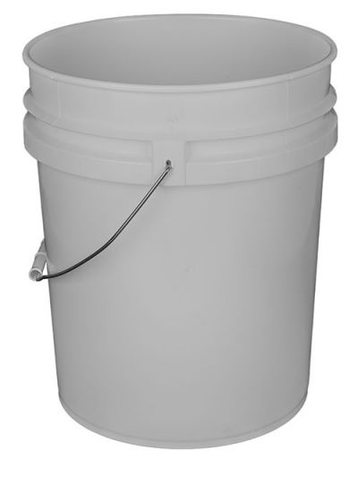 NP2150W-CD 5 Gallon Plastic Bucket, Open Head – White - Basco USA