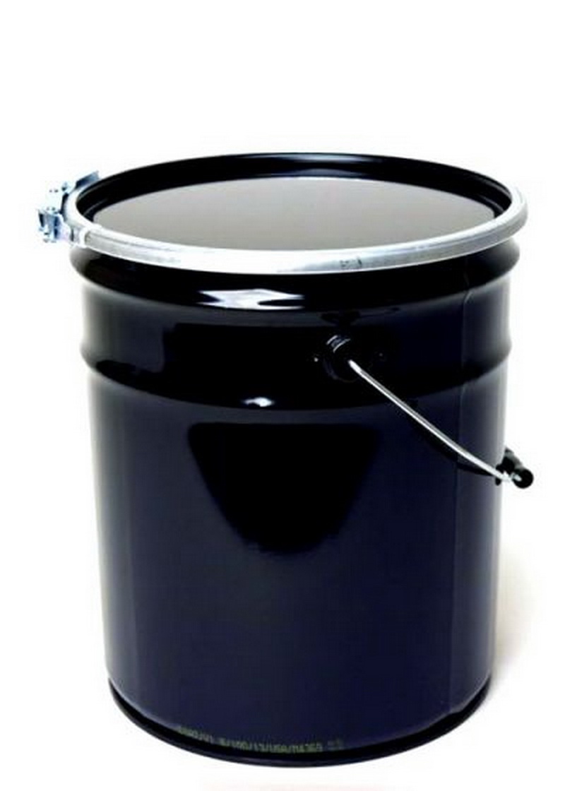 OH5-24/DC24LL-RIB 5 Gallon Steel Pail, Open Head, UN Rated, Lever