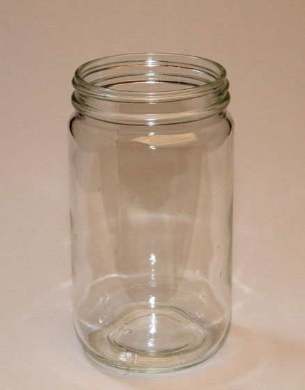 SSGJ16-F 16 Ounce Straight Sided Glass Jar - Basco USA