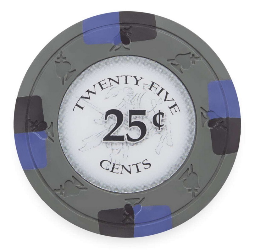 Get 1 Free 25 Gray $1 Yin Yang 13.5g Clay Poker Chips New Buy 2 