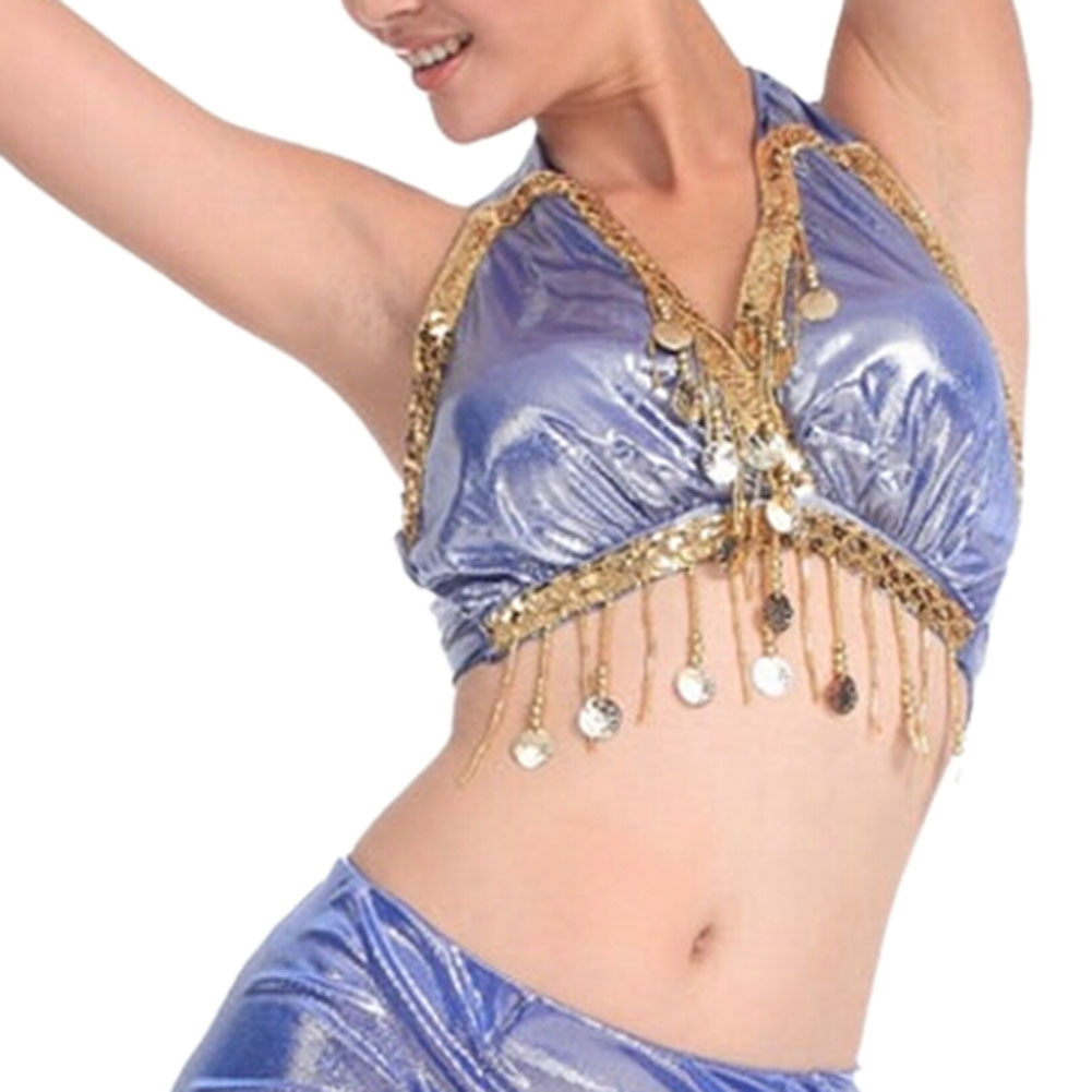 BellyLady Belly Dance Gold Coin Halter Wrap Bra Top Sale, Reviews. - Opentip