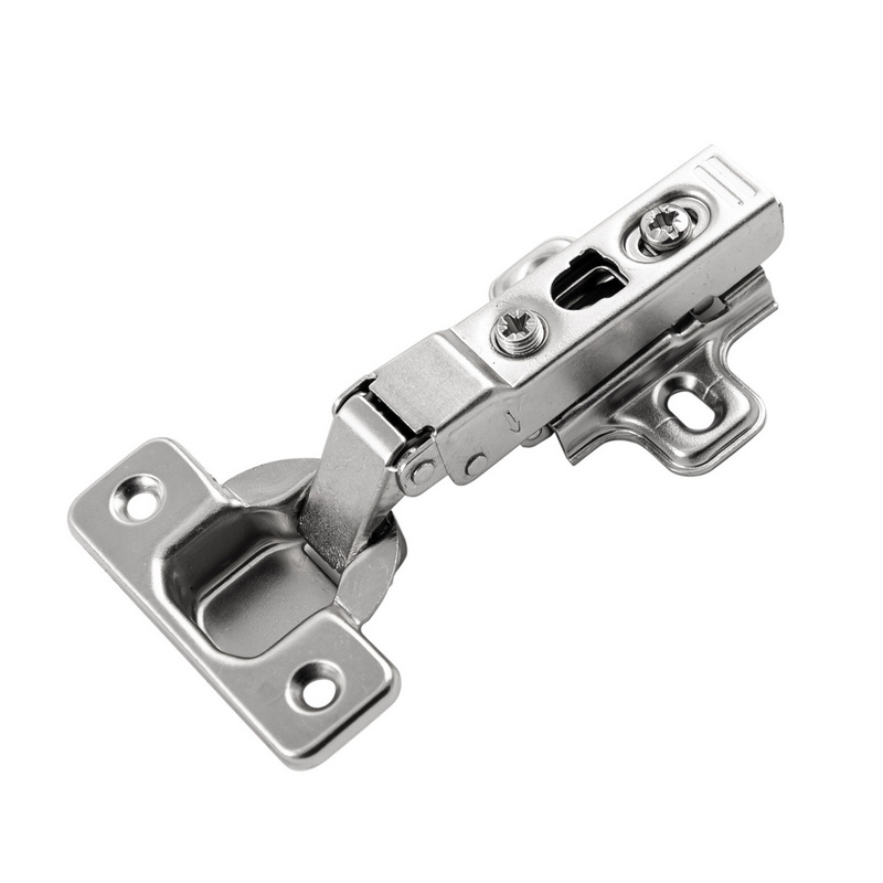 Hickory Hardware HH74721-14 Soft-Close Hinges 105 Degree Half Over 2 Pack 2 Piece Polished Nickel 