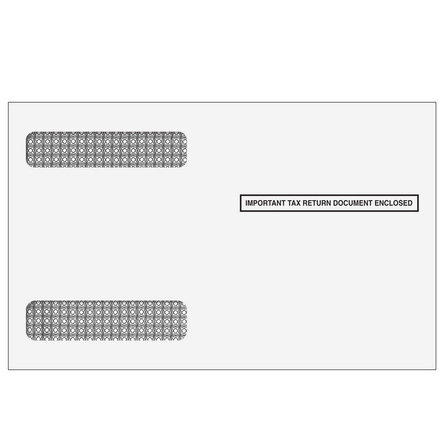 Super Forms进口代理批发 Super Forms 4356S - 4up W-2 备用双窗信封 - 水平（自密封）