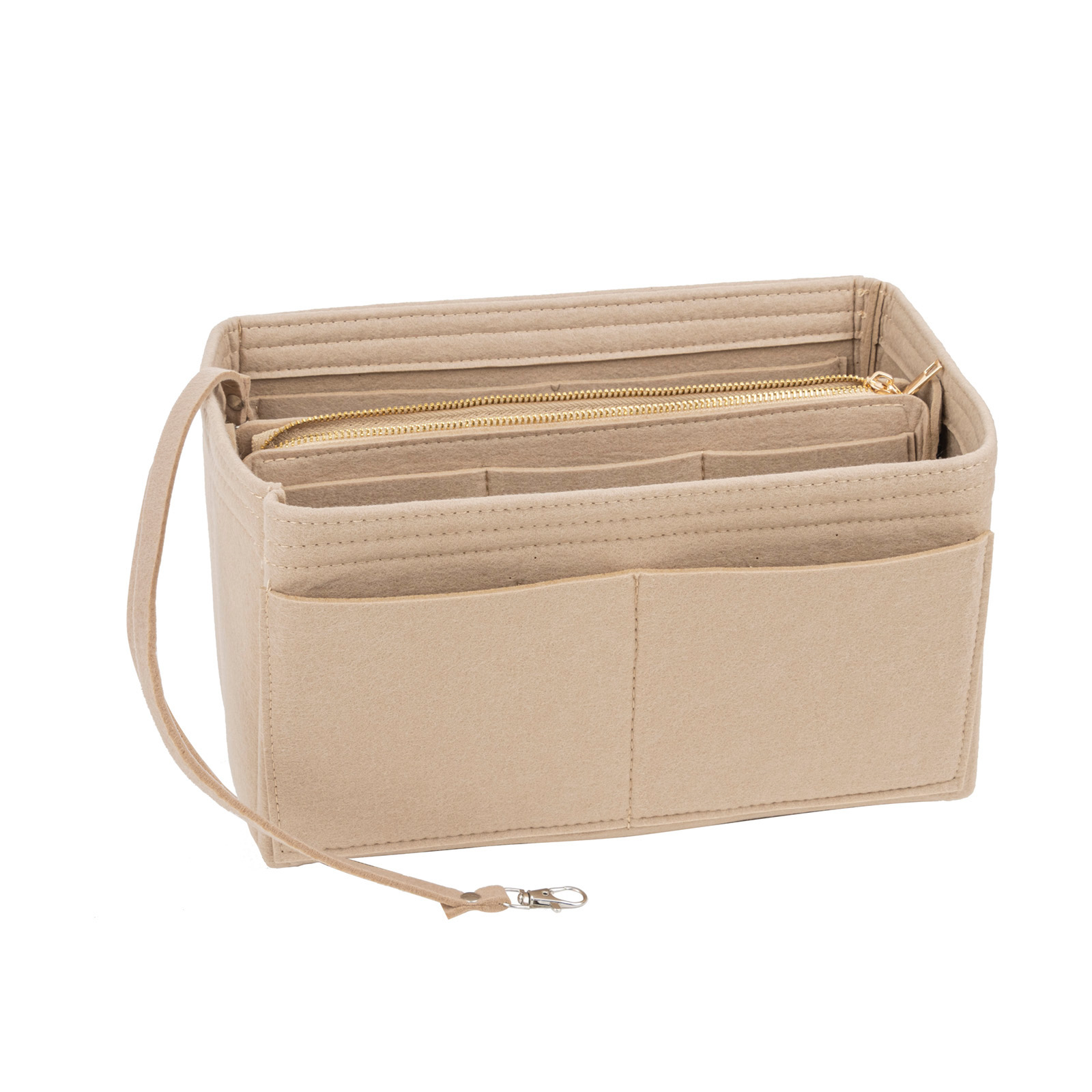 Purse Organizer Insert Felt Bag With Zipper Handbag Tote Shaper Multi  Pockets LX9F Cosmetic Bags & Cases349K From Ai825, $46.34 | DHgate.Com