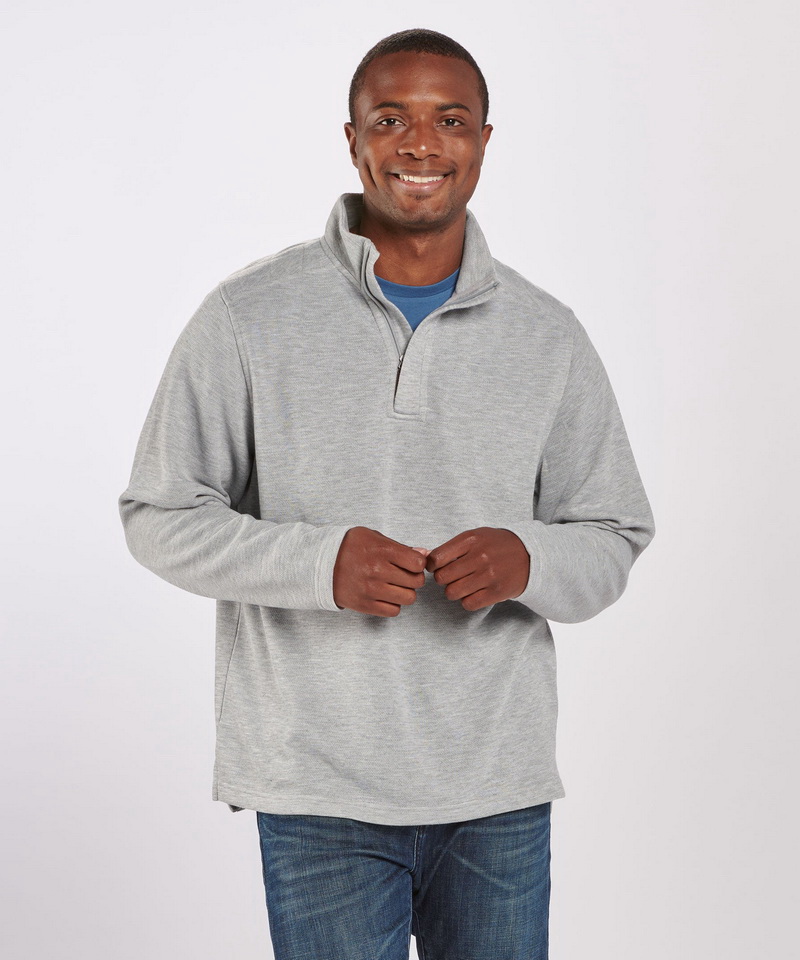 Harriton M421 Unisex Pilbloc™ Quarter-Zip Sweater 