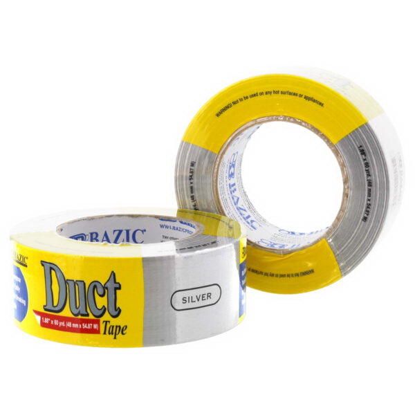 12 BAZIC 1.88 inch X 60 Yards Red Duct Tape Pack oF