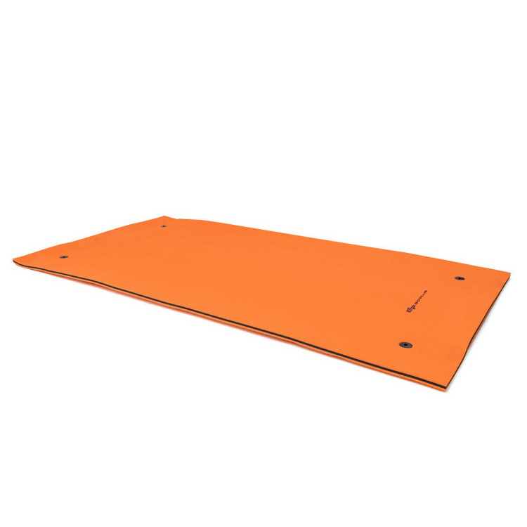 12 x 6 Feet 3 Layer Floating Water Pad - Costway