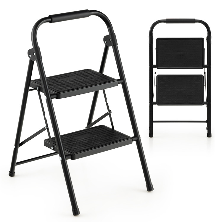 Costway Heavy Duty Portable Bench Aluminum Folding Step Ladder