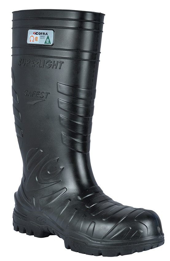 COFRA 00060-CM4 Safest Black Eh Pr, Pu Boot/ Black Pu/Comp. Toe