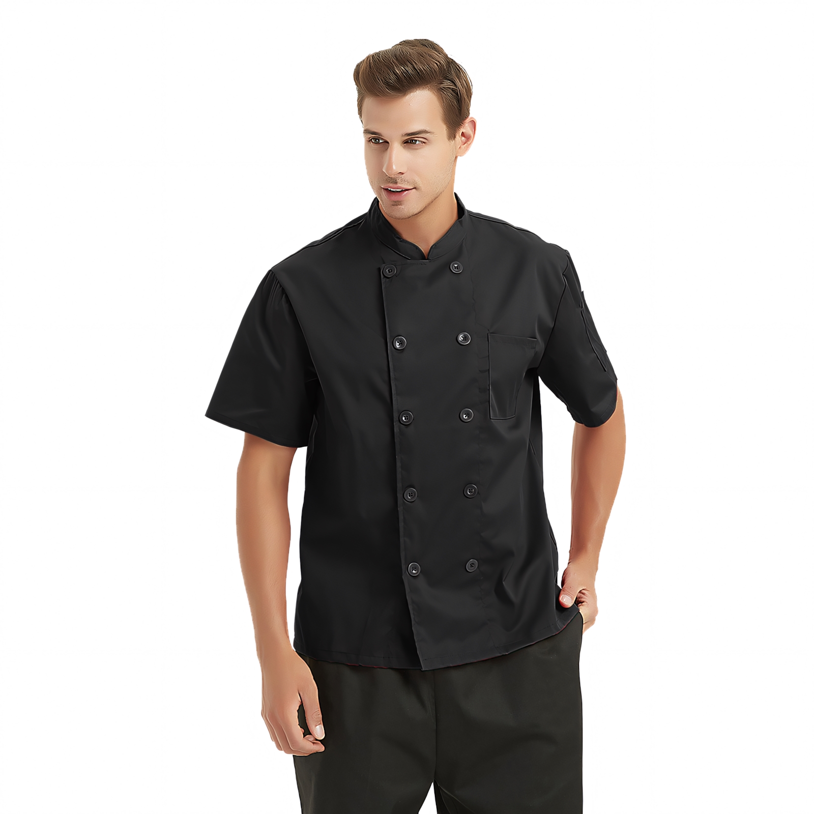 Opentip Short Sleeve Chef Coat