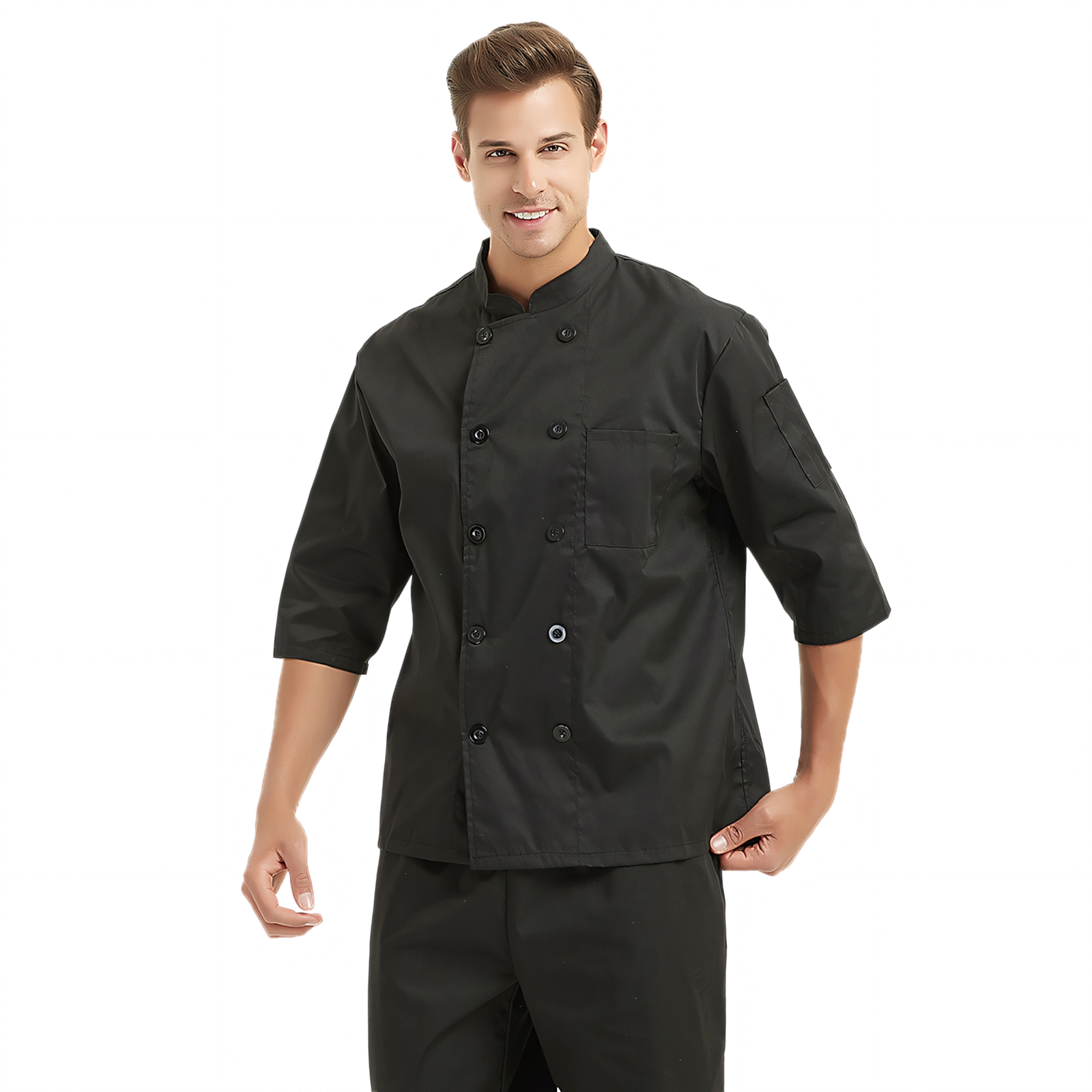 Opentip 3/4 Long Sleeve Chef Coat