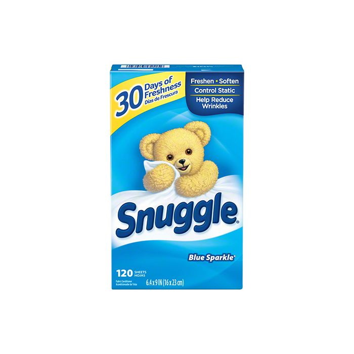 酷牌库|商品详情-Snuggle进口代理批发 Snuggle 2223970 织物柔软剂干燥片 - 6/120/cs - 蓝色闪光