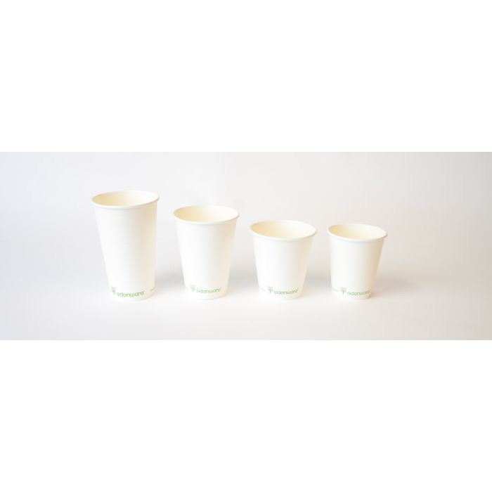 酷牌库|商品详情-Edenware进口代理批发 Edenware PLA08，8 盎司热杯，PLA 内衬可堆肥，白色，20/50/CS