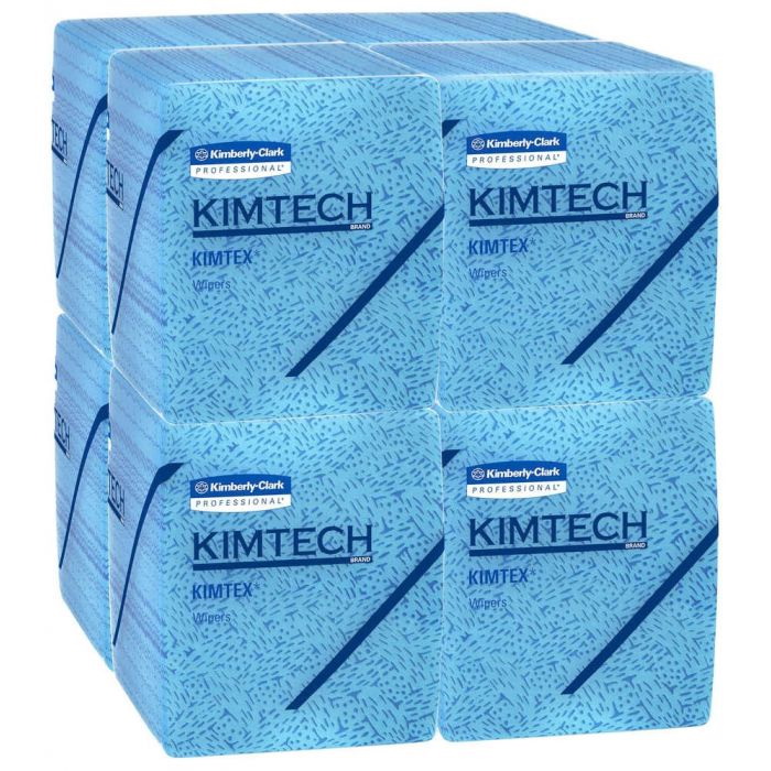 Kimtech进口代理批发 Kimtech 33560 12.5" x 12"，蓝色，熔喷，预备清洁湿巾（每箱 528 片 - 8/66CT）