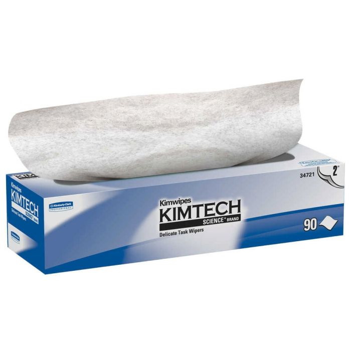 酷牌库|商品详情-Kimtech Science进口代理批发 Kimtech Science 34721 14.7" x 16.6"，白色，精致任务，2 层，擦拭纸（每箱 1350 单位 - 15/90 克拉）