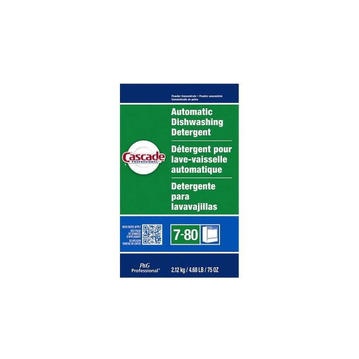 Cascade进口代理批发 Cascade Professional 59535 专业汽车浓缩餐具洗涤剂粉末 75 盎司，白色，粉末，（每包 7 个）