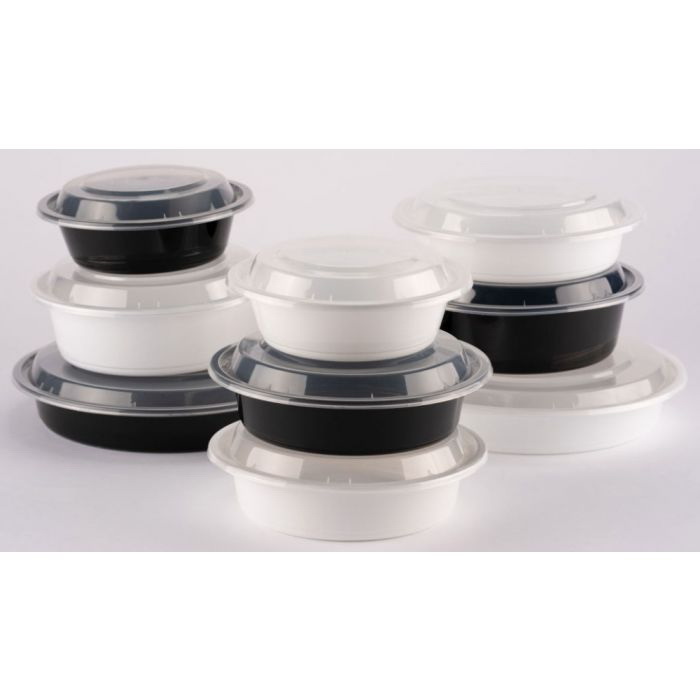 Black Plastic Food Storage Containers for sale