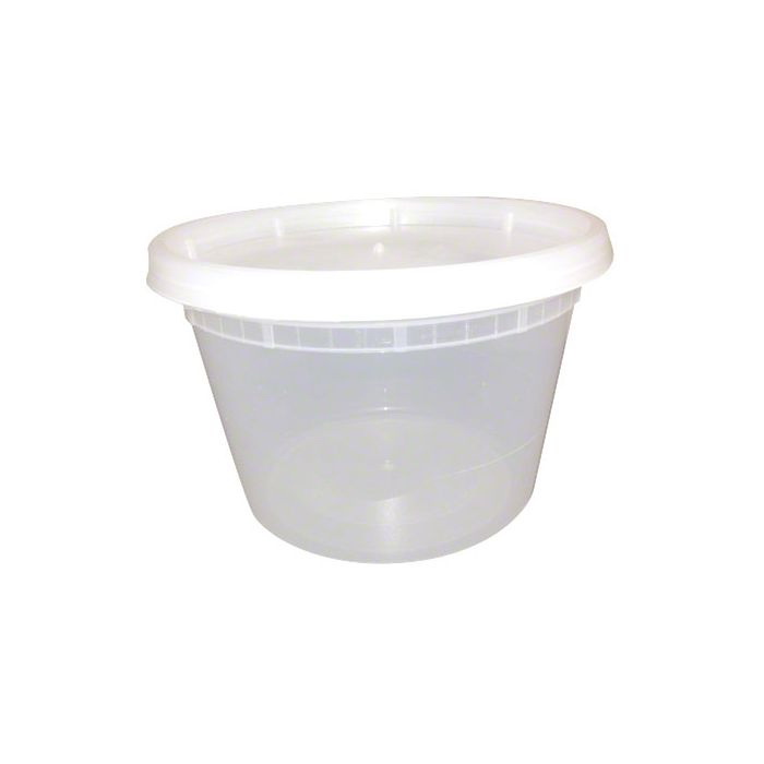 TP-TD40016 Clear Plastic Soup Container Combo 16 oz.