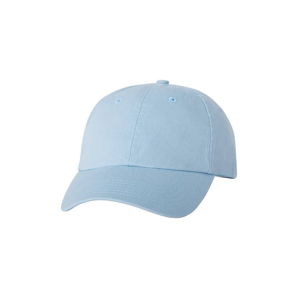 Valucap Adult Bio-Washed Classic Dad Hat - VC300A Adjustable Cap In Light Pink - View #9