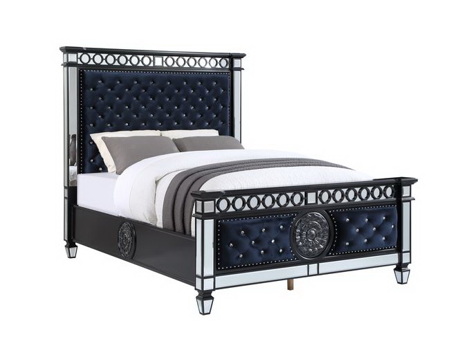  Acme Louis Philippe III Eastern King Bed in Platinum : Home &  Kitchen