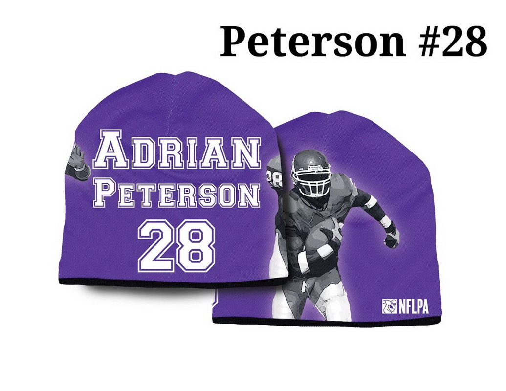 American Mills进口代理批发 明尼苏达维京人队轻量无檐小便帽 Adrian Peterson Design CO