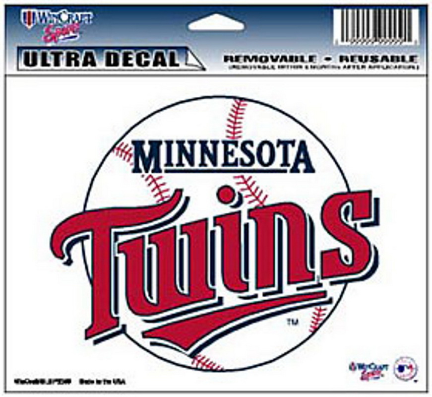 Minnesota Twins Decal 5x6 Ultra Color - Sports Fan Shop