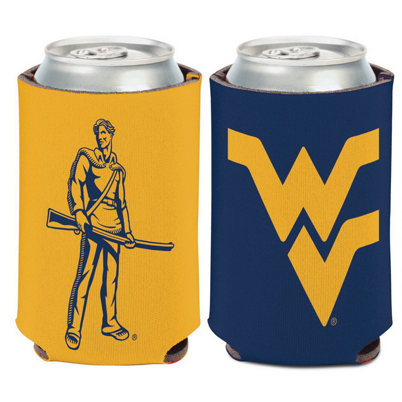 West Virginia Mountaineers Team Logo 12oz. Slim Can Holder