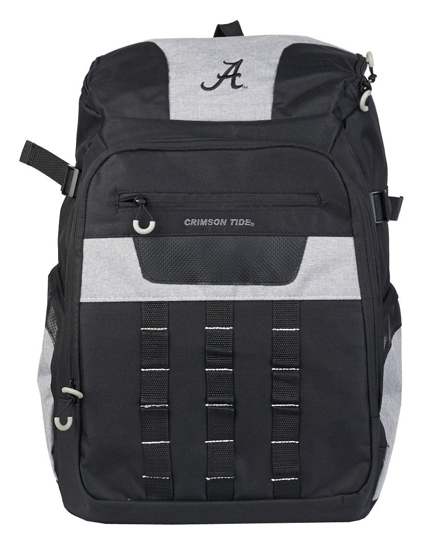 alabama laptop backpack Logo Camo | Official Bama Computer Bag with Padded Sleeve ergonomic straps FOCO University of Alabama Big