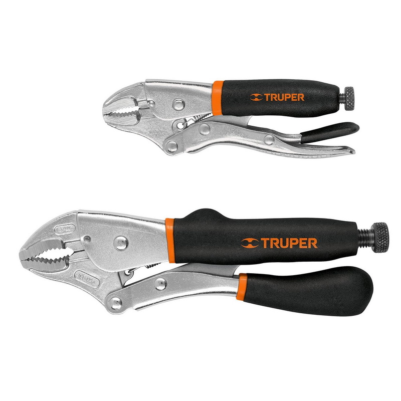 Truper 17447 Curved Jaw Locking Liers Set 2 Pcs Wholesale - Opentip