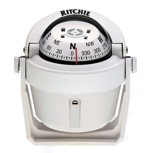 Ritchie进口代理批发 Ritchie B-51W Explorer Compass - 支架安装 - 白色