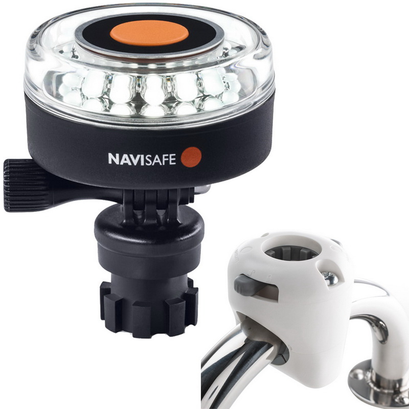 Navisafe进口代理批发 Navisafe Navilight 360° 2NM 白色，带 Navimount 底座和导轨安装座 - 白色