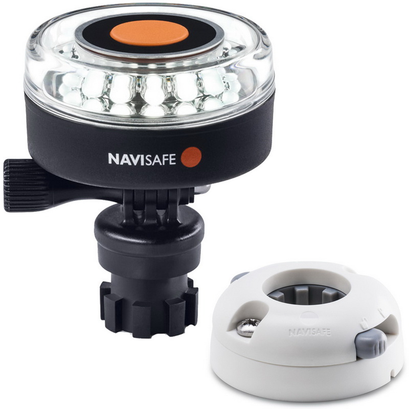 酷牌库|商品详情-Navisafe进口代理批发 Navisafe Navilight 360° 2NM 白色，带 Navimount 底座和水平安装 - 白色