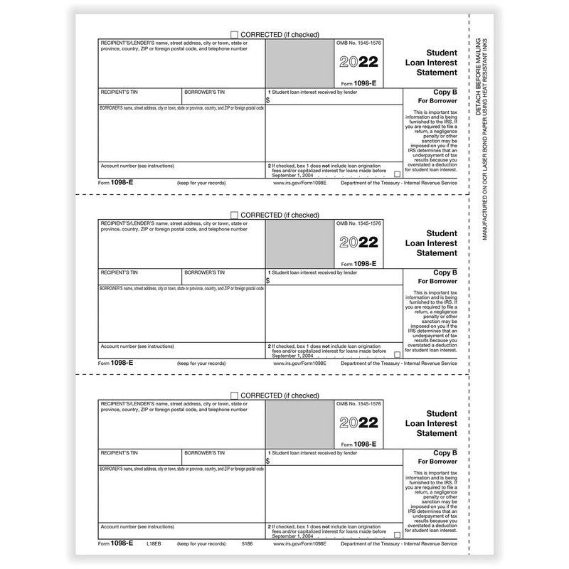 ComplyRight进口代理批发 ComplyRight 5186 1098-E，三合一，副本 B