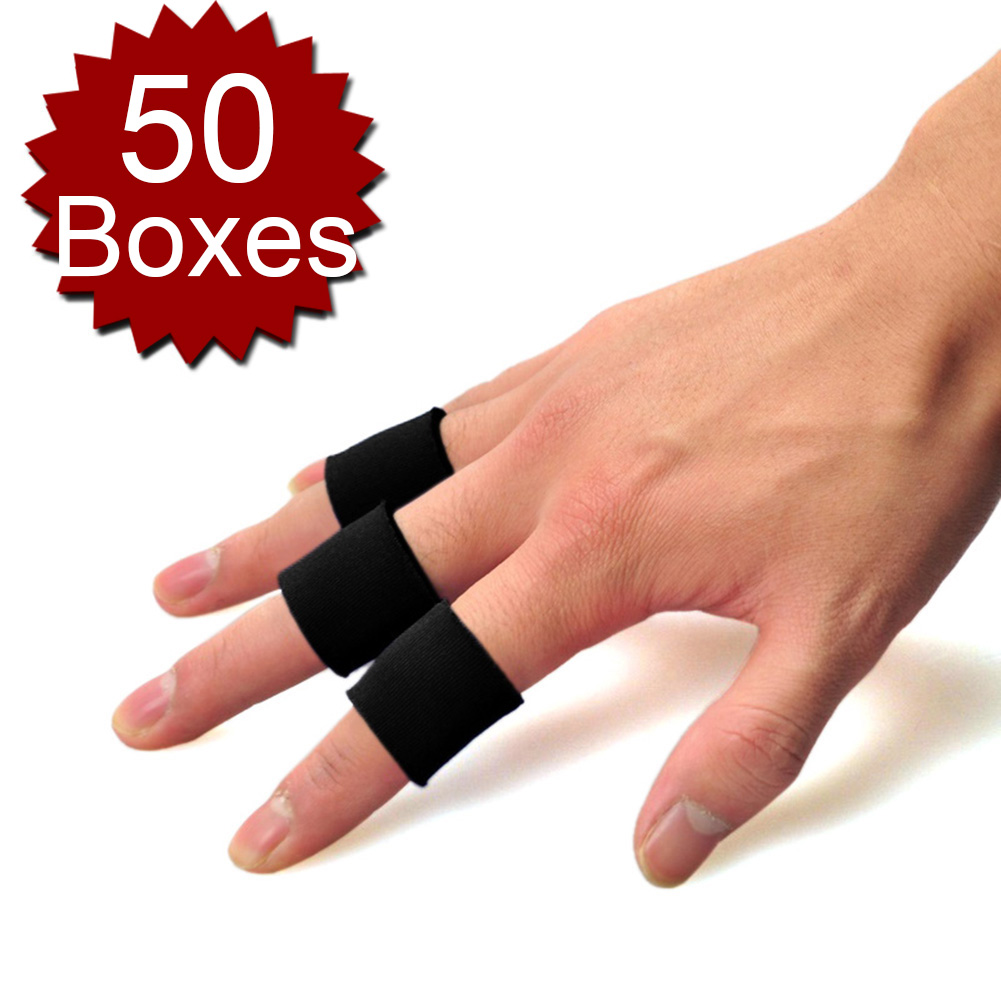GOGO Wholesale 50 Boxes 10 pcs/box Finger Brace Finger Band Protector for  Basketball High elastic