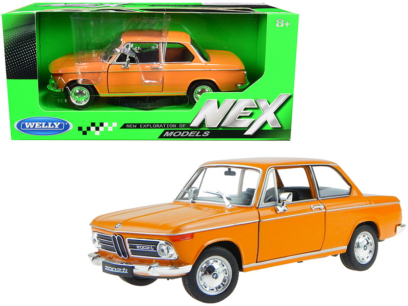 Welly进口代理批发 Welly 24053 或 BMW 2002ti 橙色 1/24 压铸模型车