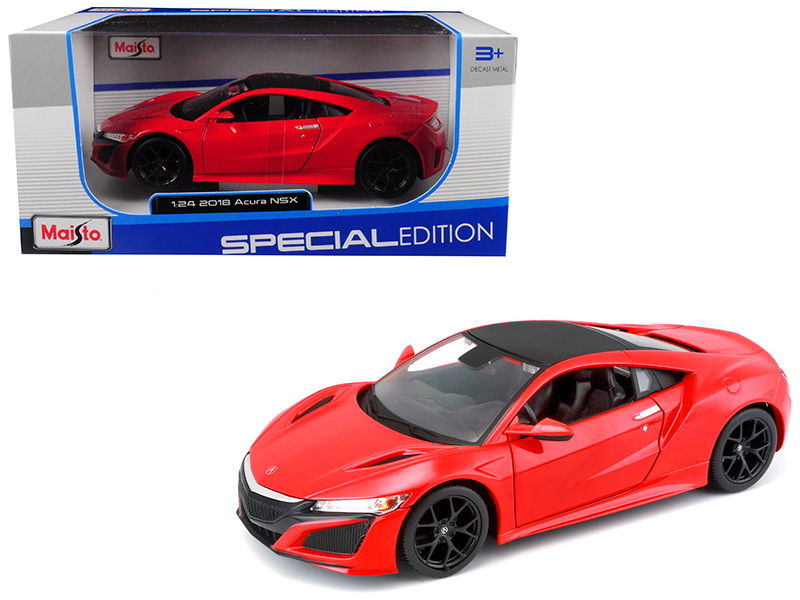 酷牌库|商品详情-Maisto进口代理批发 Maisto 2018 Acura NSX 蓝色带黑顶 1/24 压铸模型车