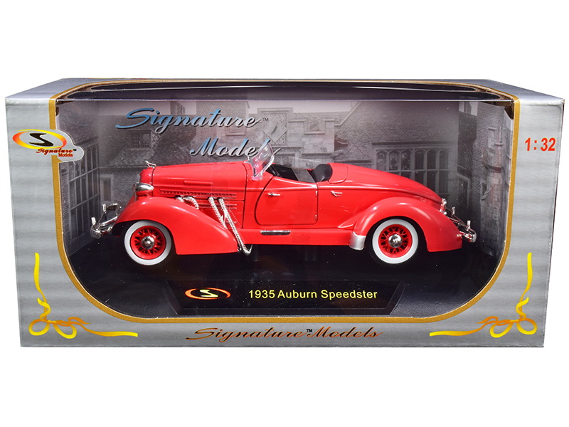 酷牌库|商品详情-Signature Models进口代理批发 签名模型 32439r 1935 Auburn Speedster 珊瑚红 1/32 压铸模型车