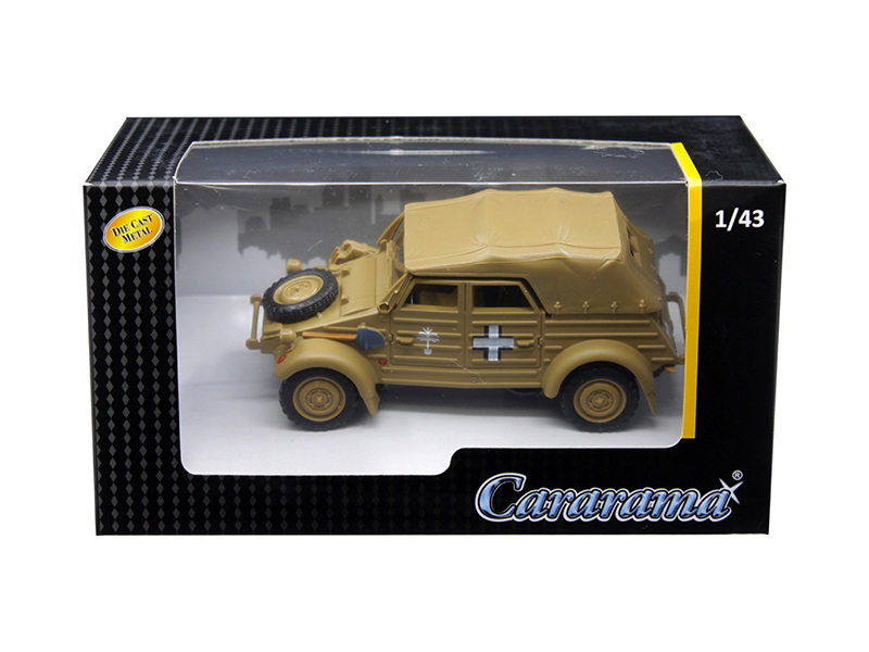 酷牌库|商品详情-Cararama进口代理批发 Cararama 大众 Kubelwagen 敞篷 K 型 82 黑色 1/43 压铸模型车